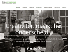 Tablet Screenshot of limecreations.nl